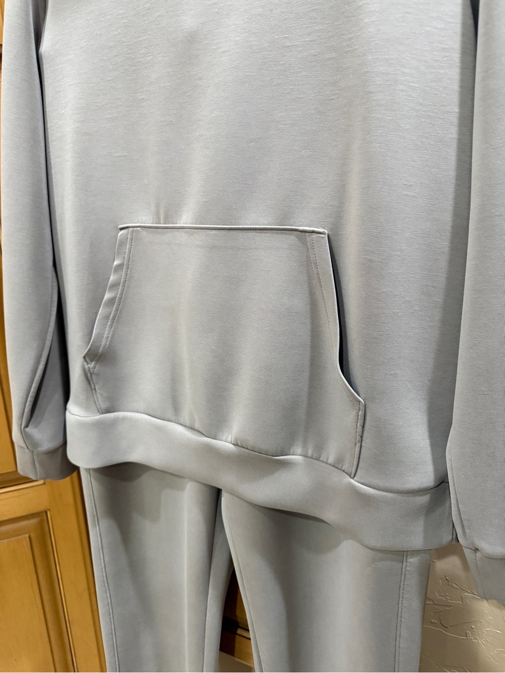 Men's Taupe Hooded Sweatshirt and Jogger Set - Picture 2 of 11